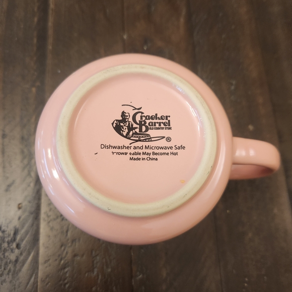 Cracker Barrel Pink Iridescent Shimmer "Let's Go Girls" Mug - Picture 4 of 4